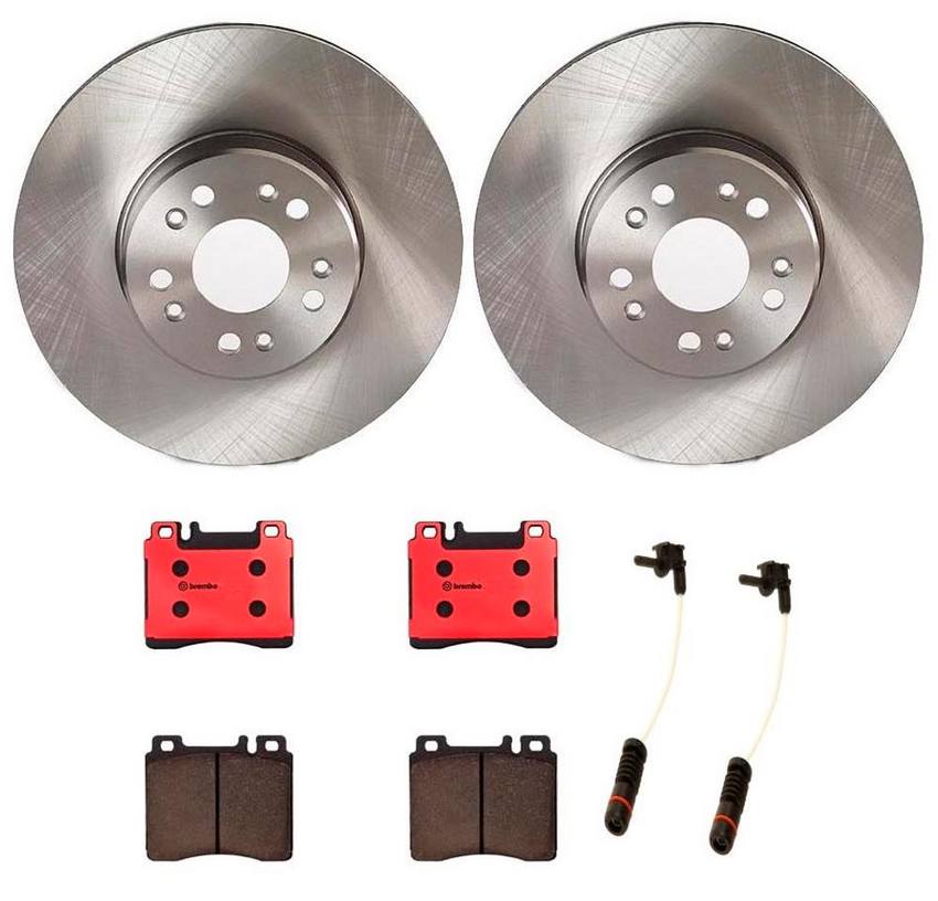 Mercedes Brakes Kit - Brembo Pads and Rotors Front (320mm) (Ceramic) 140421101264 - Brembo 1534395KIT